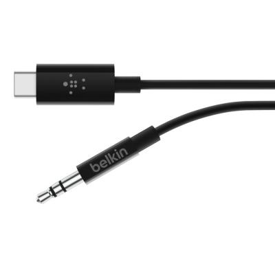 Belkin RockStar 3.5mm Audio Cable with USB-C Connector 0,91m Black