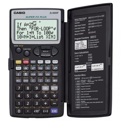 Casio FX 5800 P Tudományos számológép Black