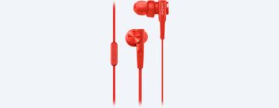 Sony MDR-XB55AP Extra Bass Headphone Red