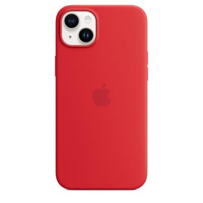 Apple iPhone 14 Plus Silicone Case with MagSafe Red