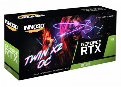Inno3D GeForce RTX 3060 12GB DDR6 Twin X2 OC (LHR)