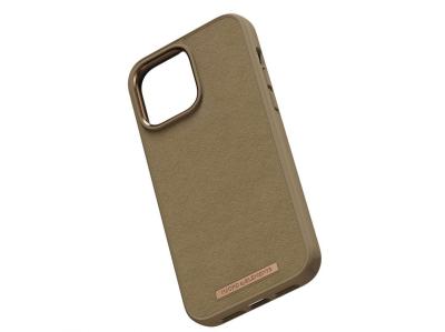 Njord Suede Comfort+ Case iPhone 14 Pro Max Camel