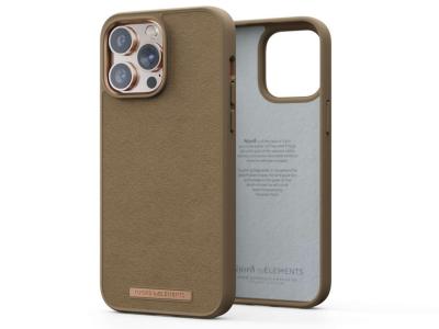 Njord Suede Comfort+ Case iPhone 14 Pro Max Camel