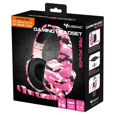 Subsonic Multi Power Gaming Headset Pink