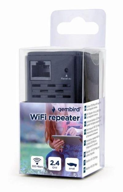 Gembird Wifi Repeater 300Mbps Black