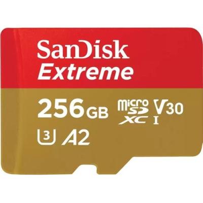 Sandisk 256GB microSDXC Extreme Class 10 U3 V30 A2