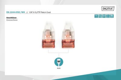 Digitus CAT6 S-FTP Patch Cable 5m White