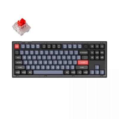 Keychron V3 RGB Fully Assembled Knob K Pro Red Mechanical Hot Swap Keyboard Frosted Black UK