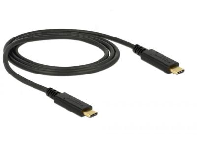 DeLock USB 3.1 Gen 2 (10 Gbps) Type-C to Type-C 1m 3 A E-Marker cable