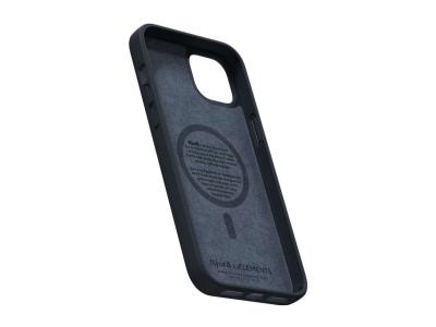 Njord Salmon Leather Magsafe Case iPhone 14 Plus Vindur | Black