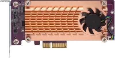 QNAP QM2-2P-244A Dual M.2 22110/2280 PCIe NVMe SSD Expansion Card