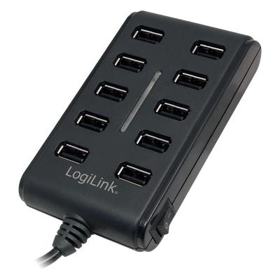 Logilink UA0125 USB2.0 Hub 10-Port with On/Off Switch