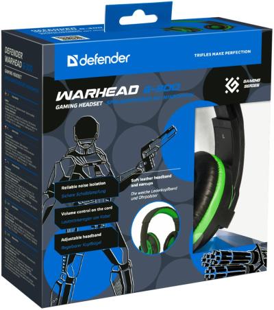 Defender Warhead G-300 Gaming headset Green