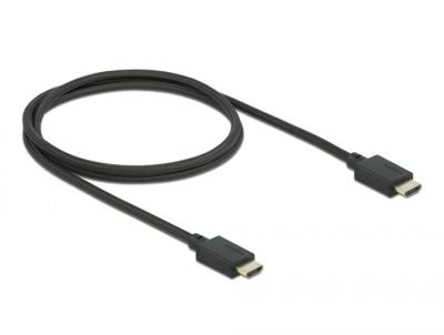DeLock High Speed HDMI 48Gbps 8K 60Hz 1m cable Black