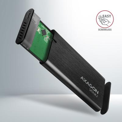 AXAGON EEM2-SBC SuperSpeed+ USB-C - M.2 SATA SSD RAW Box Black
