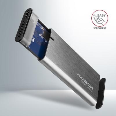 AXAGON EEM2-SG2 SuperSpeed+ USB-C - M.2 NVMe & SATA SSD RAW box Grey