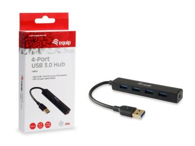 EQuip 4-Port USB 3.2 Gen 1 Hub Black