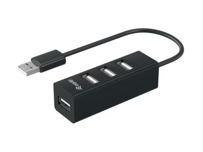 EQuip 4-Port USB 2.0 Hub Black