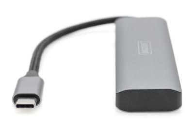 Digitus DA-70246 USB-C 3.1 4-Port Aluminum