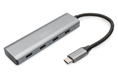 Digitus DA-70246 USB-C 3.1 4-Port Aluminum