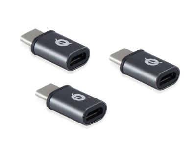 Conceptronic  DONN05G USB-C to Micro USB OTG Adapter (3-Pack)