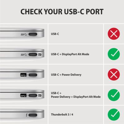 AXAGON RVC-HI2MC USB-C -> HDMI 2.0 adapter 4K/60Hz Aluminum 1,8m cable Black