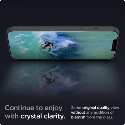 Spigen Glas tR EZ Fit, 2 Pack - iPhone 12/Pro