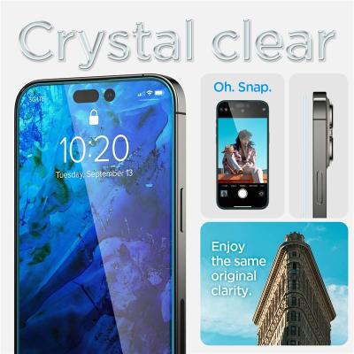 Spigen Glass tR EZ Fit 2 Pack, Transparency Sensor Protection - iPhone 14 Pro Max