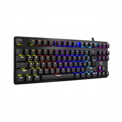 White Shark GK-1925 Spartan RGB Blue Switch Mechanical Keyboard Black US