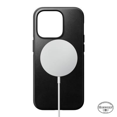 Nomad Modern Leather MagSafe Case, black - iPhone 14 Pro