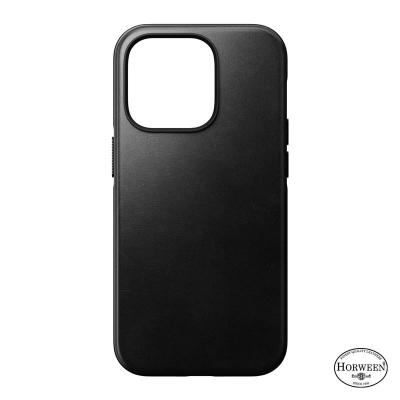 Nomad Modern Leather MagSafe Case, black - iPhone 14 Pro