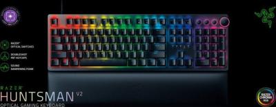 Razer Huntsman V2 Purple Switch Mechanical Keyboard Black US