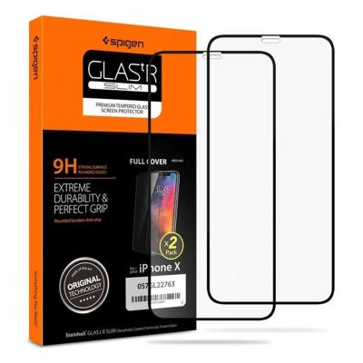 Spigen Glass FC 2 Pack, black - iPhone 11 Pro/XS/X