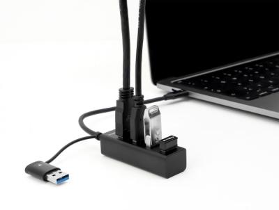 DeLock 4 Port USB 3.2 Gen 1 Hub with USB Type-C or USB Type-A connector