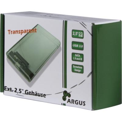 Inter-Tech Argus GD-25000 2,5" USB3.0 HDD/SSD case Transparent