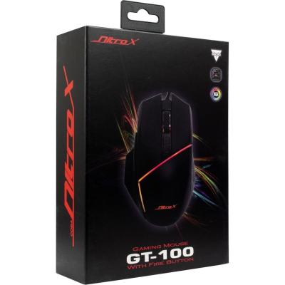 Inter-Tech Nitrox GT-100 RGB Gaming mouse Black