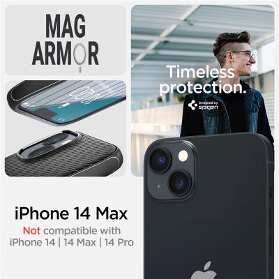 Spigen Mag Armor MagSafe, matte black - iPhone 14 Plus