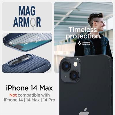 Spigen Mag Armor MagSafe, navy blue - iPhone 14 Plus