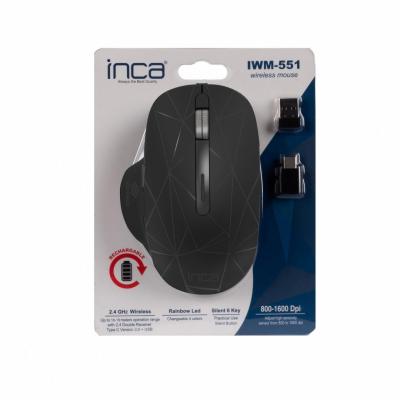 INCA IWM-551 Wireless mouse Black