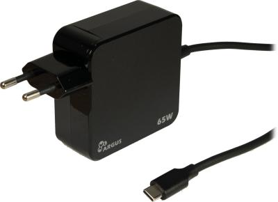 Inter-Tech Argus PD-2065 USB-C 65W PD Charger Black