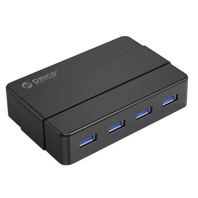 Orico H4928-U3-V1-EU-BK-BP 4-portos USB3.0 HUB with power supply Black