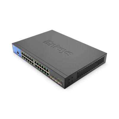 Linksys LGS328PC 24-Port Managed Gigabit Ethernet Switch with 4 10G SFP+ Uplinks