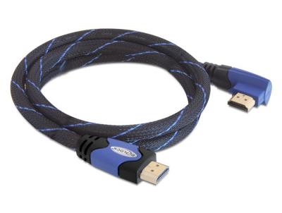DeLock High Speed HDMI with Ethernet – HDMI A male > HDMI A male angled 4K cable 3m
