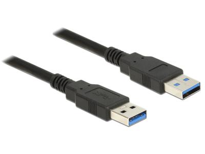 DeLock Cable USB 3.0 Type-A male > USB 3.0 Type-A male 3m Black