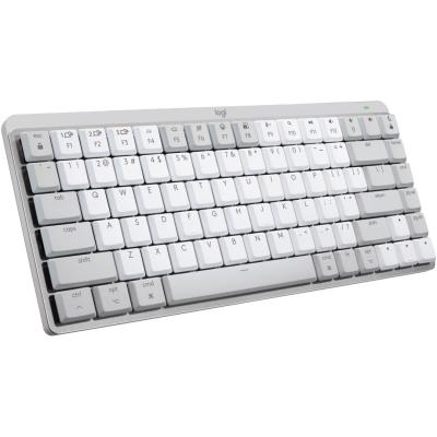 Logitech MX Mechanical Mini for Mac Tactile Quilet Mechanical Wireless Keyboard Pale Grey US
