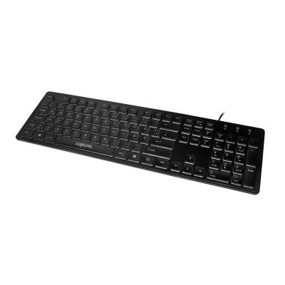 Logilink Illuminated keyboard Black DE