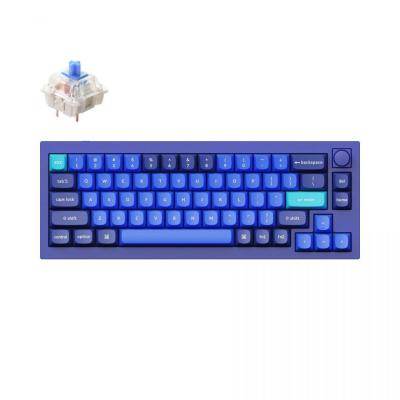 Keychron Q2 QMK Custom RGB Mechanical Keyboard Hot-swap Gateron G Pro ISO Knob Blue US