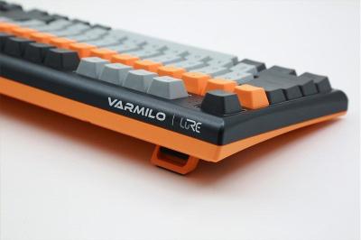 Varmilo VBS109 Bot: Lie USB Cherry MX Silent Red Mechanical Gaming Keyboard Grey/Orange HU