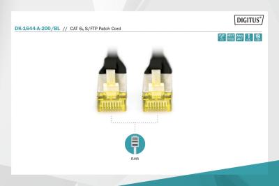 Digitus CAT6A S-FTP Patch Cable 20m Black