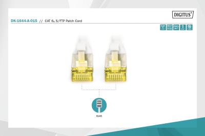 Digitus CAT6A S-FTP Patch Cable 1,5m Grey